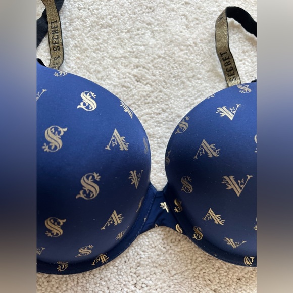 VICTORIA’S SECRET VS Monogram T-Shirt Full Coverage Push Up Bra 34DD - Picture 3 of 8